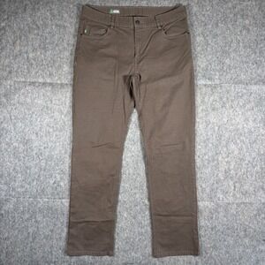 Stio Rivet Canvas Pant Men's 36L x 33 Brown Cowboy Coffee Gussetted